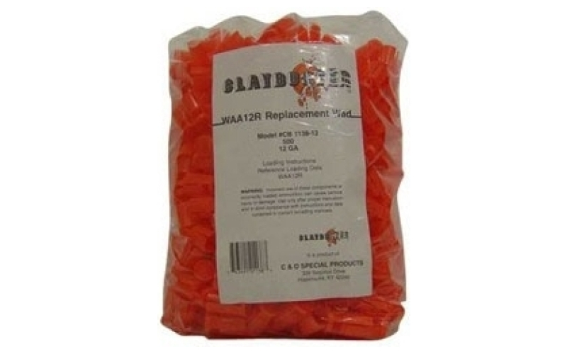 Claybuster 12 gauge 1-1/8 to 1-7/8oz wads red 500/bag