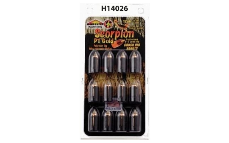 50 cal. sabot 260 gr. .451 polymer tip bullet 12 pack