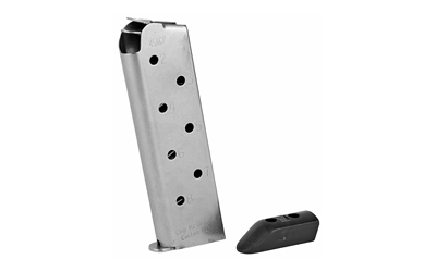 CMC Products Match Grade Magazine, 45ACP, 8 Rounds, Fits 1911, Includes Polymer Base Pad, Stainless M-MG-45FS8-P