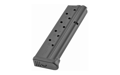 CMC Products Magazine, Range Pro, 9MM, 10 Rounds, Fits 1911, Stainless, Black M-RP-9FS10-B