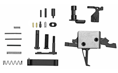 CMC Triggers AR-15 Lower Receiver Parts Kit with 3.5lb Flat Trigger, Black 81503