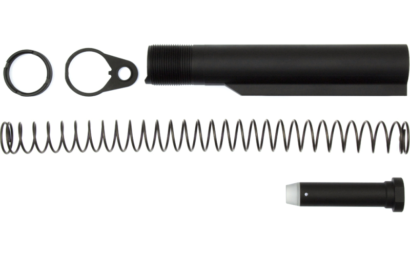 CMC Triggers Mil Spec Buffer Tube Kit, Black, 6 Position Tube, Spring, Buffer, Locking Ring & Nut, AR-15 81626