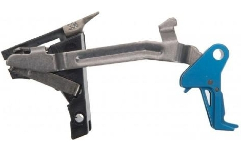 Cmc triggers 9mm glock gen 1-3  (except 43) flat trigger kit - blue
