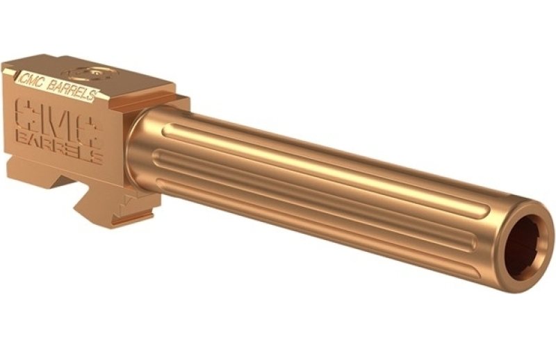 CMC Triggers G17 9mm luger 4.48” 1-10 twist non-thread fluted bbl bronze