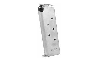 Colt's Manufacturing Magazine, 45ACP, 7 Rounds, Fits 1911 Government/Commander, Stainless SP572491-RP