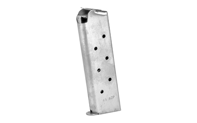 Colt's Manufacturing Magazine, 45ACP, 8 Rounds, Fits 1911 Government/Commander, Stainless SP574001-RP