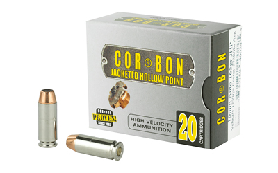 Corbon Ammo Self Defense, 10MM, 165 Grain, Jacketed Hollow Point, 20 Round Box 10165