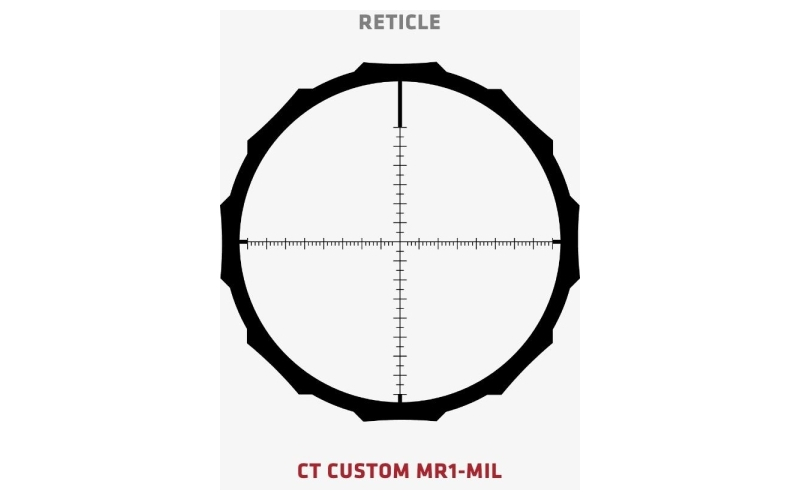 Ct hardline scope 3-12x42 mr1-mil 30mm tube