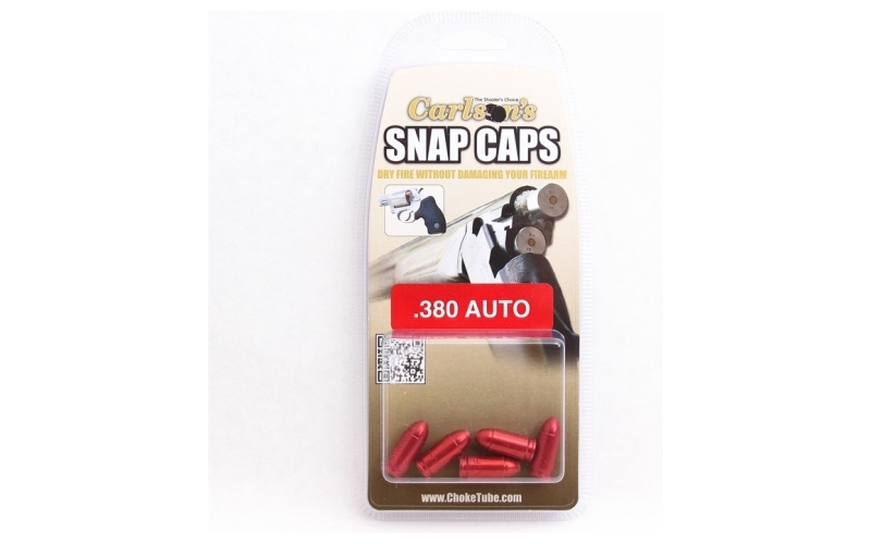Carlsons Snap caps 380 acp aluminum 5/pack