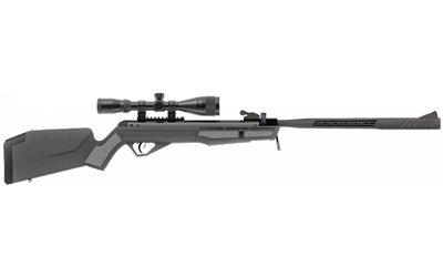 Crosman Mag Fire Rifle, Air Rifle, 22 Pellets, 975 Feet Per Second, 15" Barrel, Synthetic Stock, 10Rd, Black/Gray CMU2SXS