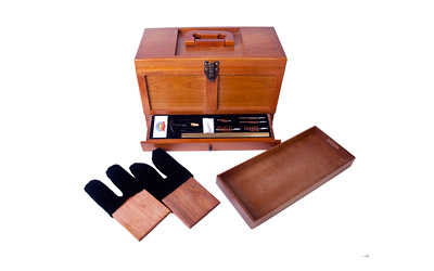 DAC GunMaster Tool Box Maintenance Kit, Universal Gun Cleaning, Wood Box, 17 Pieces TBX736-1