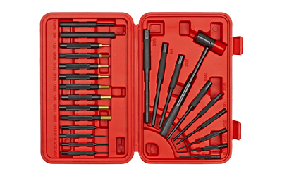 DAC Winchester Punch Set, Brass and Steel. 24 Pieces, Includes Roll Pin Punches WINPUNCH24