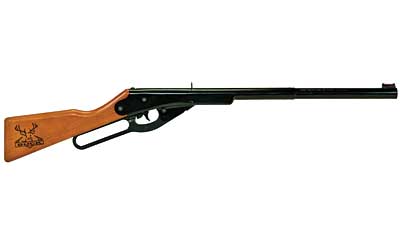 Daisy Model 105 Buck, Air Rifle, .177 BB, Black Finish, Wood Stock, Lever Action, 400 Shot, 350 Feet per Second 992105-633