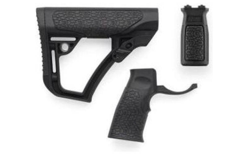 Daniel defense buttstock pistol grip & m-lok vertical foregrip combo - black