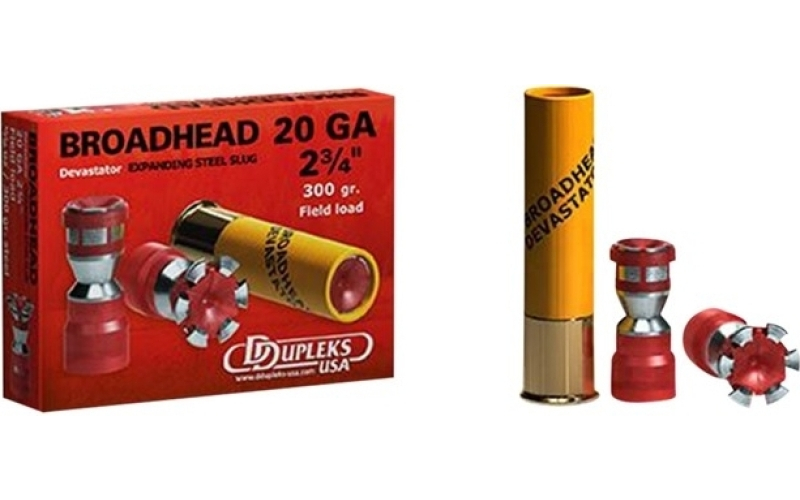 Ddupleks Usa, Inc. 20 gauge 2-3/4'' 300gr steel slug 5/box