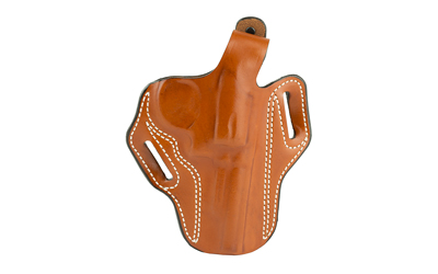 DeSantis Gunhide 001, Thumb Break Scabbard, Belt Holster, 2 Belt Slots, No Tension Screw, Fits 4" S&W K Frame, Ruger Speed Six, Security Six, Service Six, Colt Police Positive, Right Hand, Tan Leather 001TA14Z0