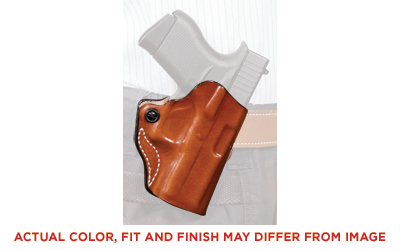 DeSantis Gunhide 019, Mini Scabbard, Belt Holster, Fits S&W M&P22 Compact, Left Hand, Tan Leather 019TB3AZ0