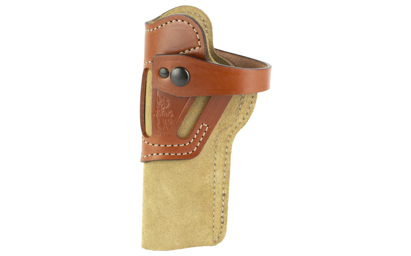 DeSantis Gunhide Wild Hog, Outside the Waistband Holster, Ambidextrous, Fits Ruger MK Series, 22/45, S&W 41, Browning Buckmark, Leather, Tan 189NJLAZ0