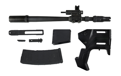 Desert Tech MDRX Conversion Kit, Side Eject, 5.56 NATO, 11.5" Threaded Barrel, Black, 30Rd, 1 Magazine MDR-CK-B1130-SE-B