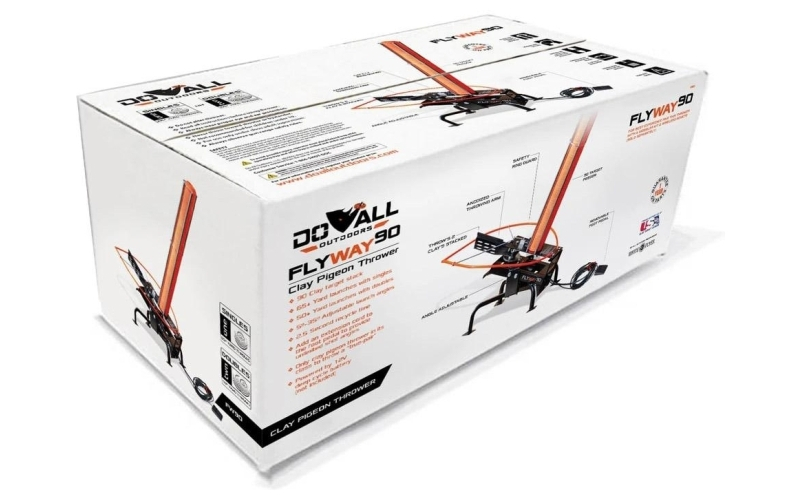 Do-all outdoors flyway 90 automatic clay pigeon thrower for singles and doubles