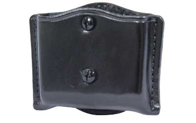 Don Hume Snap-On Double Magazine Pouch, Fits Double Stack Magazines, Black Leather D873156