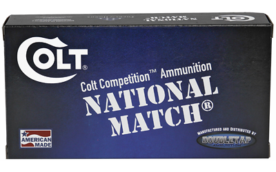 DoubleTap Ammunition Colt National Match, 10MM, 180Gr, Full Metal Jacket, 50 Round Box 10M180FMJCT