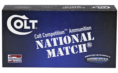DoubleTap Ammunition Colt National Match, 223 Remington, 62Gr, Full Metal Jacket, 50 Round Box 223R62FMJCT