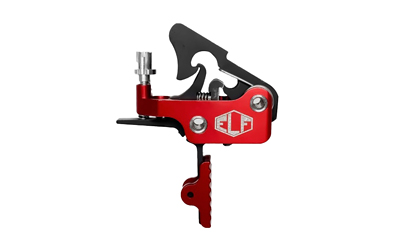 Elftmann Tactical Apex Pro, FA, Adjustable Trigger, Straight with Red Shoe, Fits AR-15, Anodized Finish, Red APEX-PRO-R-S-FA