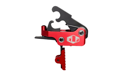 Elftmann Tactical SE, Adjustable Trigger, Large Pin, Straight with Red Shoe, Fits AR-15, Anodized Finish, Red SE-170-R-S