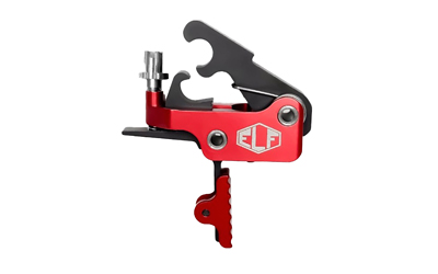 Elftmann Tactical SE, FA, Adjustable Trigger, Straight with Red Shoe, Fits AR-15, Anodized Finish, Red SE-R-S-FA