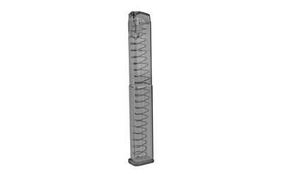 Elite Tactical Systems Group Magazine, 9MM, 40 Rounds, Fits Glock 17/19/19X/26/34/45, Clear GLK-18-40