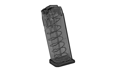 Elite Tactical Systems Group Elite Tactical Systems Group, Magazine, 9MM, 10 Rounds, Fits Glock 19/26, All Generations, Polymer, Clear GLK-19-10