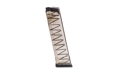 Elite Tactical Systems Group Magazine, 40S&W, 19 Rounds, Fits Glock 23/22/34, Clear GLK-22-140