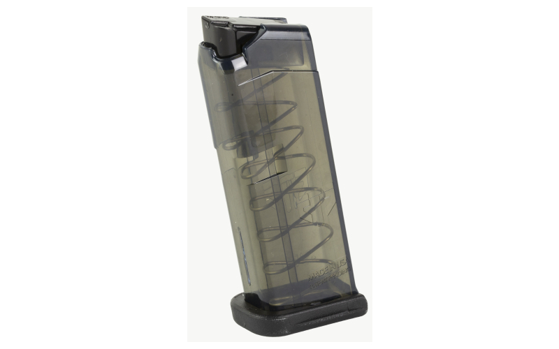 Elite Tactical Systems Group Magazine, 380 ACP, 7 Rounds, For Glock 42, Carbon Smoke SMK-GLK-42