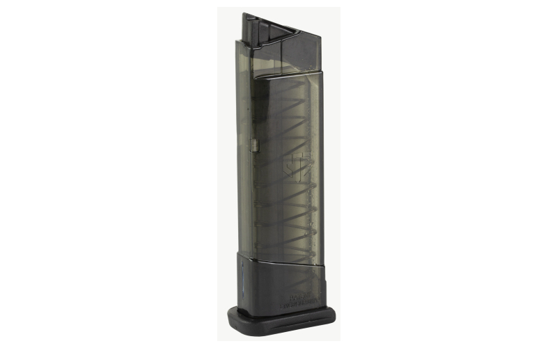 Elite Tactical Systems Group Magazine, 9MM, 9 Rounds, Fits Smith & Wesson Shield, Carbon Smoke SMK-SW9-SHD-9