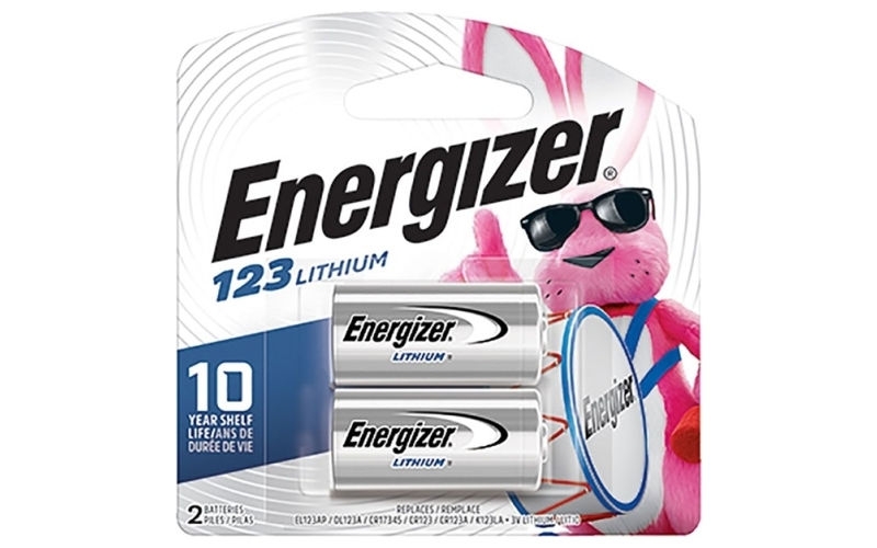 Energizer Cr 123 lithium batteries 2/pack