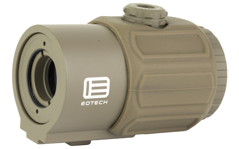 EOTech G43, 3X Magnifier, QD Mount, Switch to Side, 34mm , Matte Finish, Tan, Includes Mount G43.STSTAN