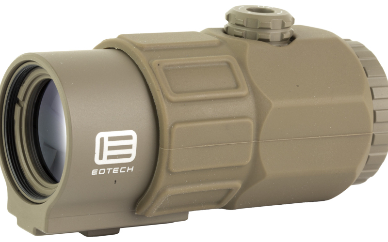EOTech G45 Magnifier, 5X, QD Mount, Switch to Side, 34mm, Matte Finish, Tan, Includes Mount G45.STSTAN