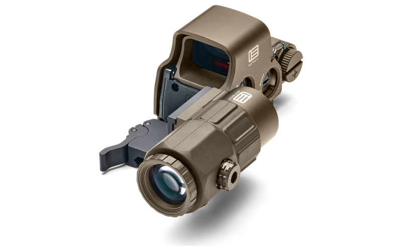 EOTech EXPS3-0 Holographic Sight, Red 68 MOA Ring with 1 MOA Dot Reticle, Night Vision Compatible, Side Button Controls, Quick Disconnect Mount, Includes G33 3X Magnifier, Tan HHSVIIITAN