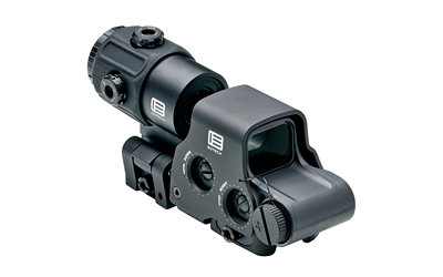 EOTech Holographic Hybrid Sights, Night Vision Sight, 68MOA Ring with 2 MOA Dots, Black, Side Buttons, Includes EXPS3-2 & G43 Magnifier With QD Switch-to-side Mount HHS VI