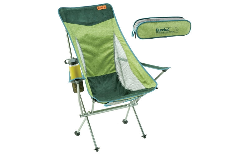 Eureka! tagalong highback camp chair green