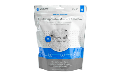 Eva-Dry 150, Moisture Eliminator Pouch, Non-Toxic Micro Absorbing Silica Gel Technology to Remove Excess Moisture from Damp and Humid Environments, White E-150
