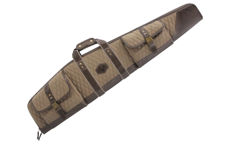 Evolution Outdoor President Series, Rifle Case, Fits Most Rifles Up to 46", Cotton Duck Canvas and Brown Fleece Lining Construction, Brown 44020-EV