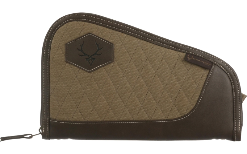 Evolution Outdoor President Series, Pistol Case, Fits Most Handguns Up to 12", Cotton Duck Canvas and Brown Fleece Lining Construction, Brown 44377-EV