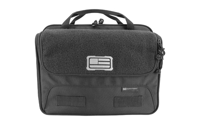Evolution Outdoor Tactical 1680 Series, XL Tactical Double Pistol Case, Fits 2 Full Size Pistols, Polyester, Black 51303-EV