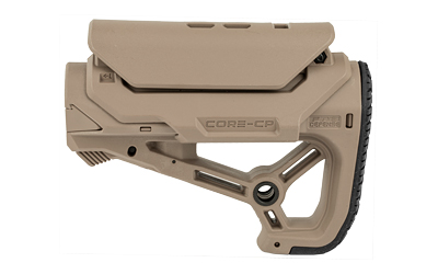 F.A.B. Defense GCCP, AR-15 Buttstock, Small and Compact Design, Cheek Rest Included, Fits Mil-Spec And Commercial Tubes, Flat Dark Earth FX-GLCORESCPT