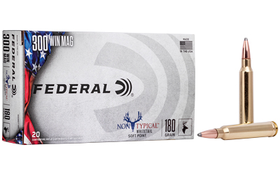 Federal Non Typical, 300 Win, 180Gr, Soft Point, 20 Round Box 300WDT180