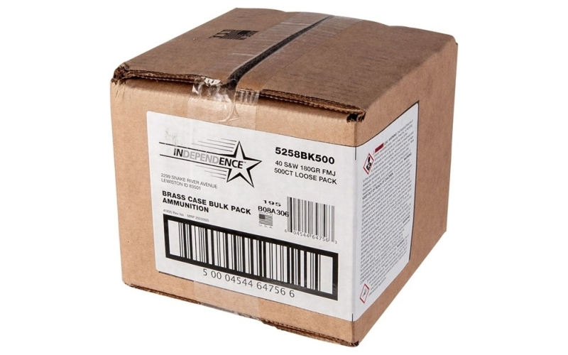 Federal 40 s&w 180gr full metal jacket 500/box