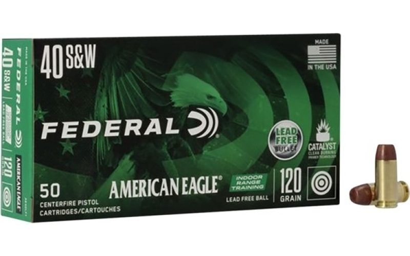 Federal 40 s&w 120gr lead free fmj 50/box
