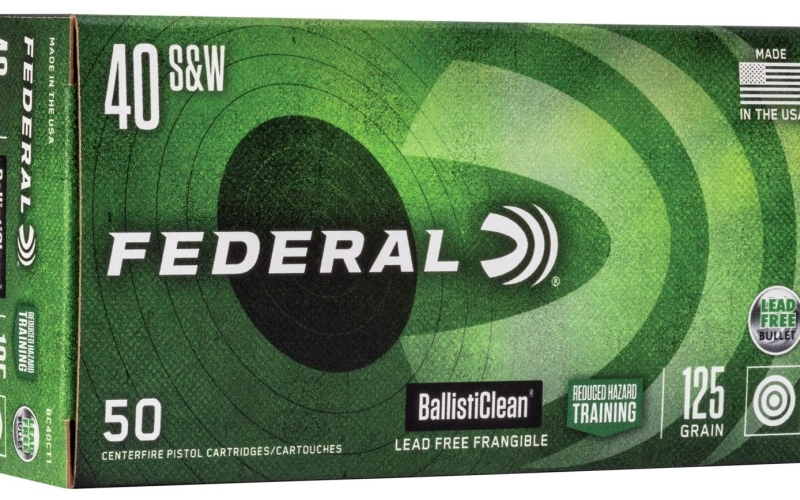 Federal 40 s&w 125gr rht frangible ammo 50rd